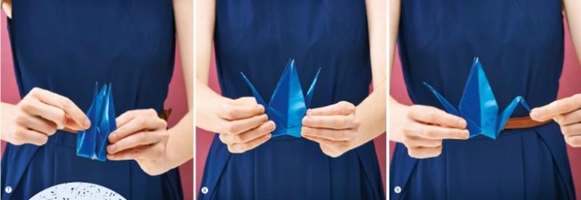 Make an origami crane mobile