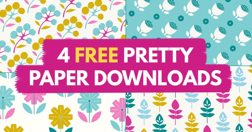 4 Free Pretty Paper Downloads