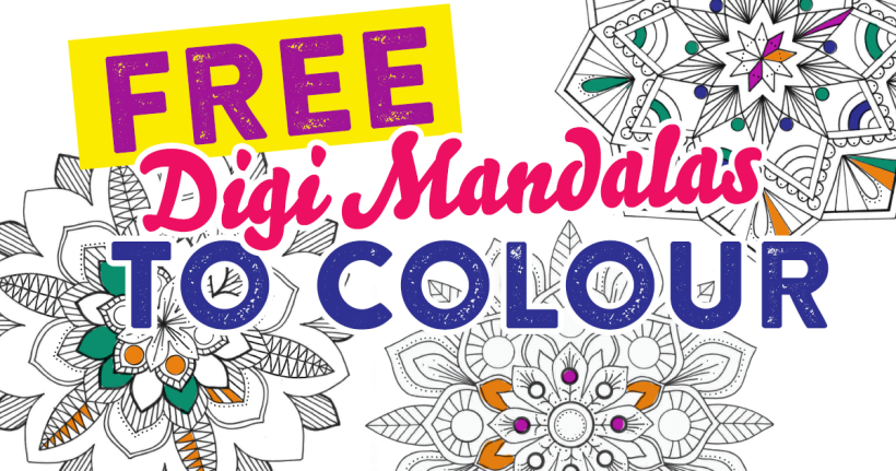 FREE Digi Mandalas To Colour