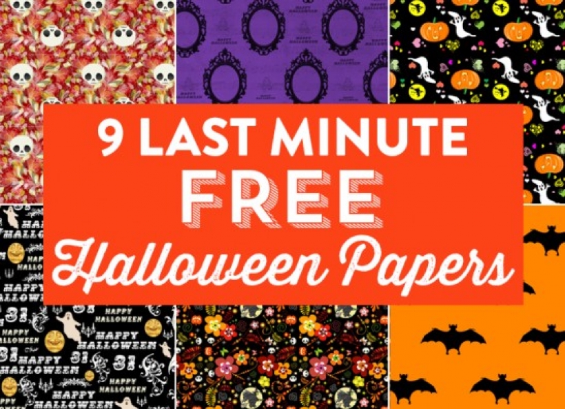 9 Last Minute Free Halloween Papers Papercrafter Blog