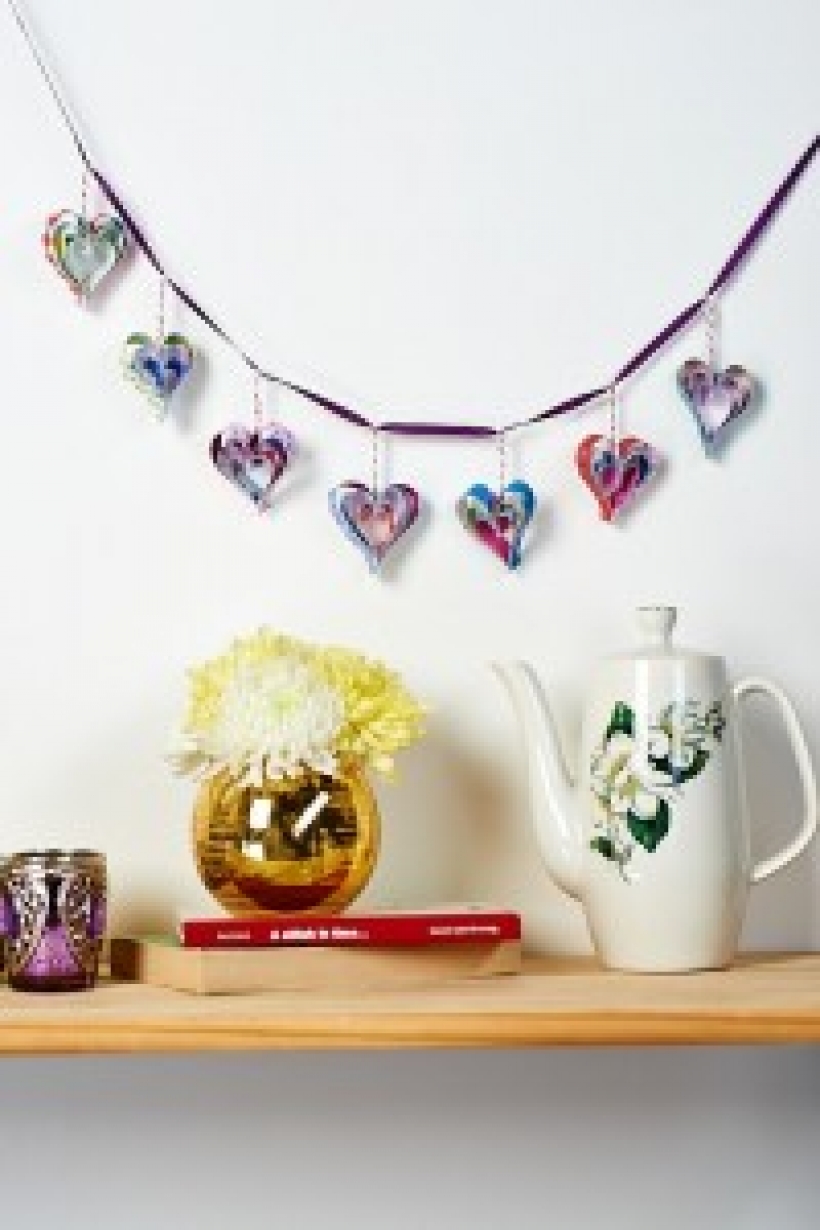 How to make a heart garland