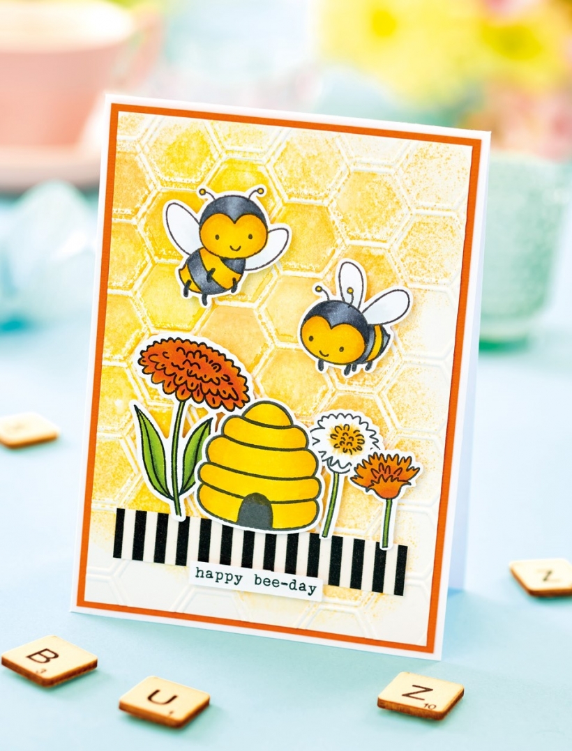 Embossed Bee Card