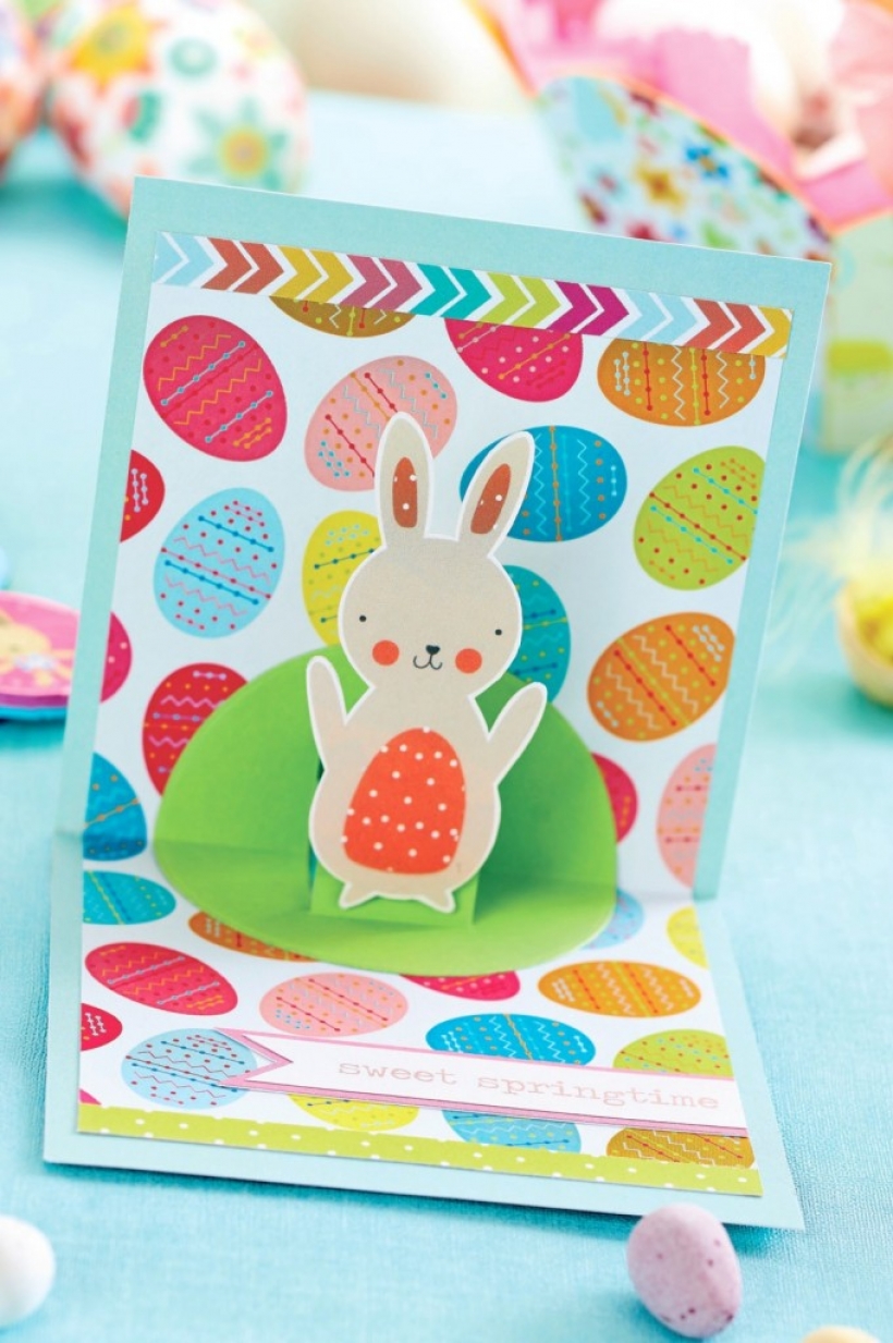 Make a pop-up Easter card PaperCrafter project Regarding Easter Card Template Ks2