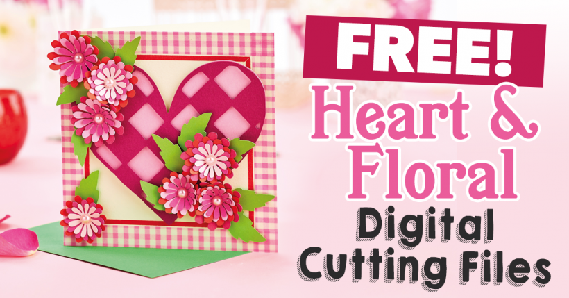 FREE Heart and Floral SVG Cutting Files