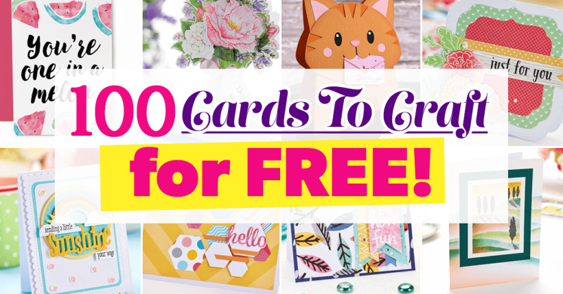 100 Cards to Craft for Free