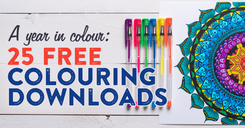 A Year In Colour: 25 Free Colouring Downloads