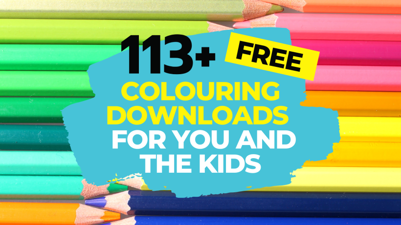 Colouring Downloads: 113+ FREE Printables To Enjoy At Home