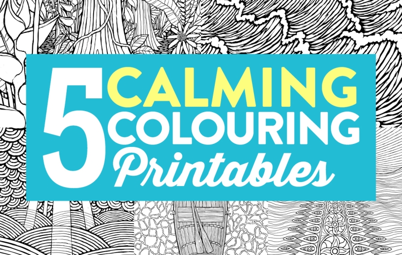 5 Calming Colouring Printables