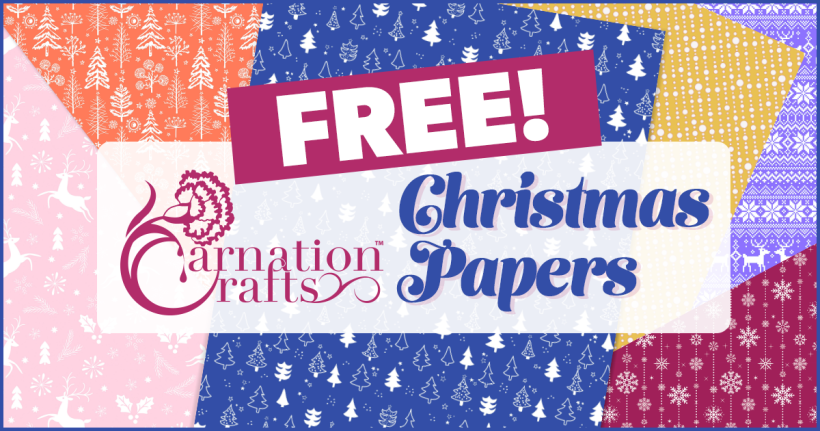 FREE Carnation Crafts Christmas Papers