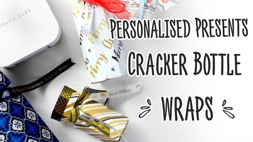 Christmas Cracker Bottle Wrap Template