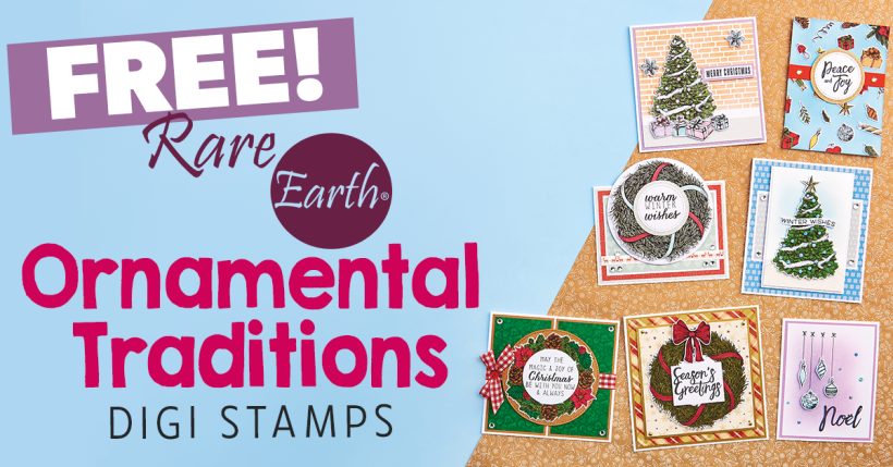 FREE Rare Earth Ornamental Traditions Digi Stamps