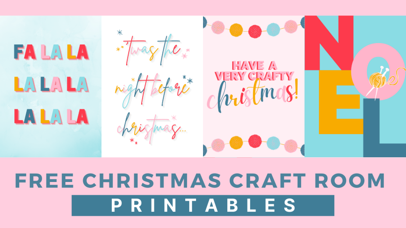 FREE Christmas Craft Room Printables