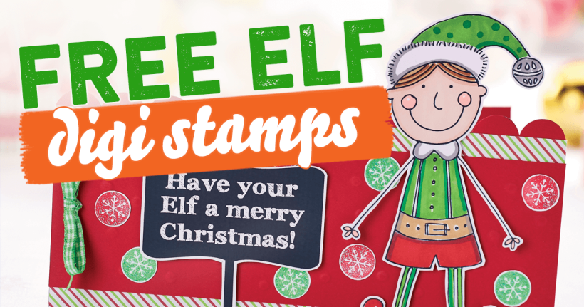 FREE Elf Digi Stamps & Templates