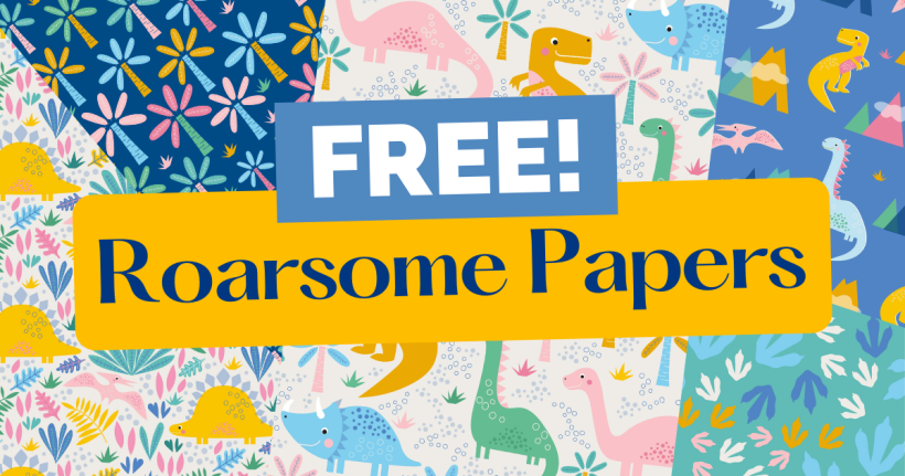 FREE Roarsome Dinosaur Papers