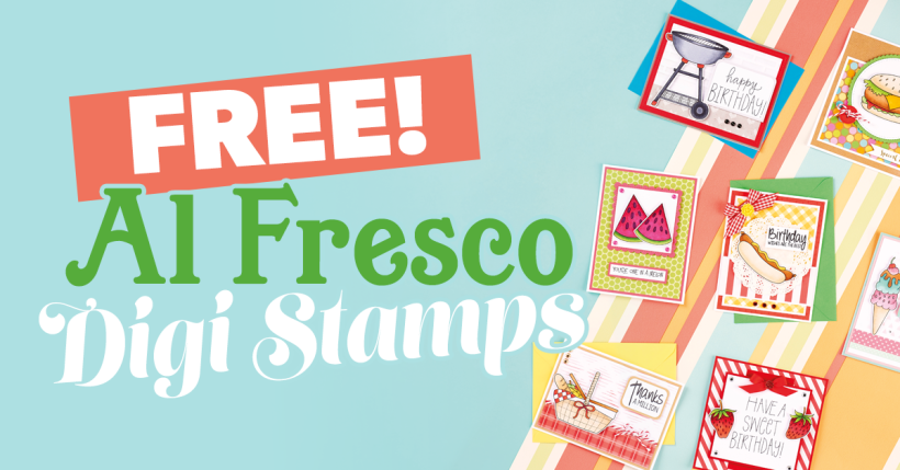 FREE Al Fresco Digi Stamps