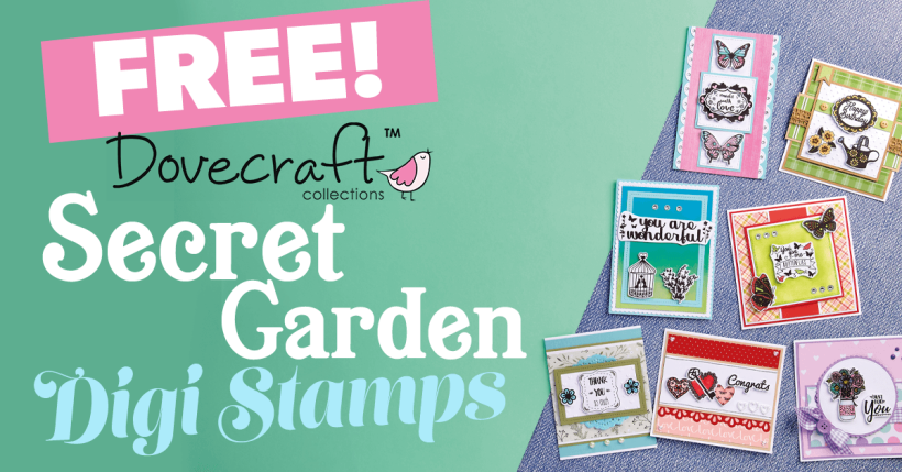 FREE Secret Garden Digi Stamps
