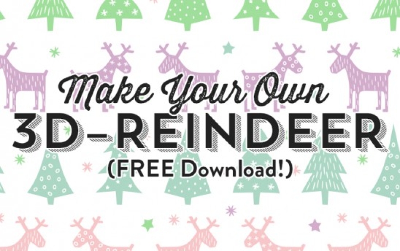 Make Your Own Reindeer (Free Download!)