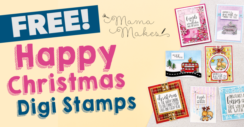 FREE Mama Makes Happy Christmas Digi Stamps