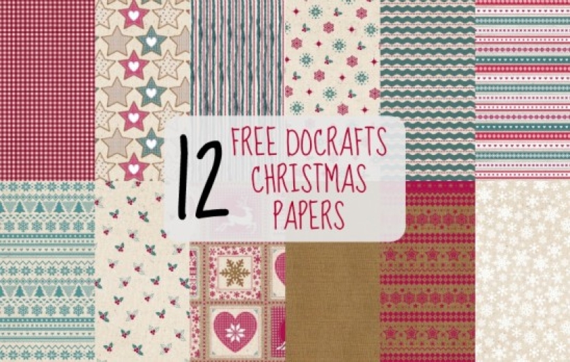 FREE Christmas Docrafts Papers