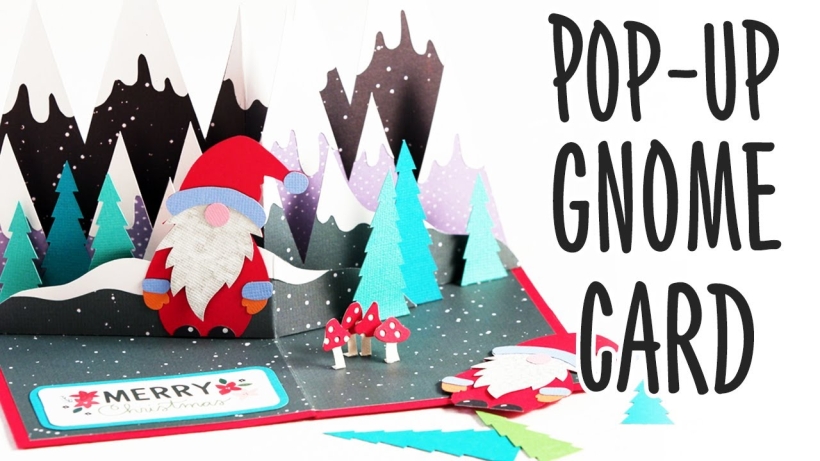 Pop-Up Christmas Gnome Card Templates