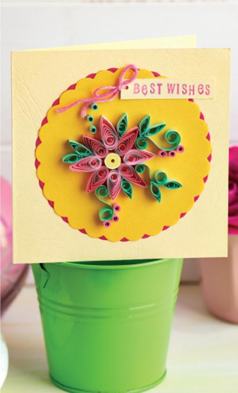 Quilled Flower Card