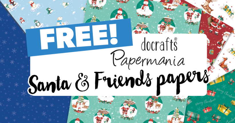 FREE docrafts Papermania Santa & Friends