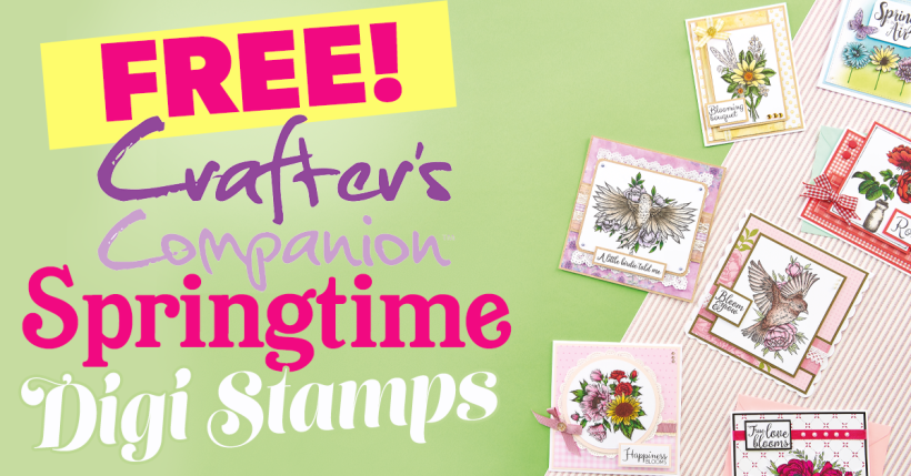 FREE Crafter’s Companion Springtime Digi Stamps