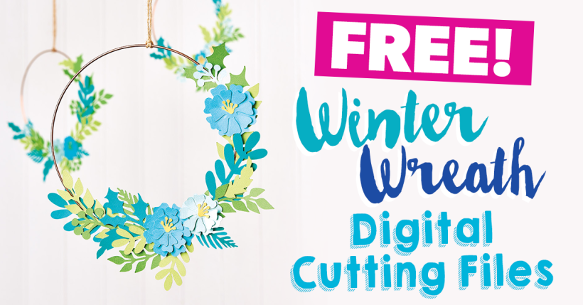 FREE Winter Wreath SVG Cutting Files