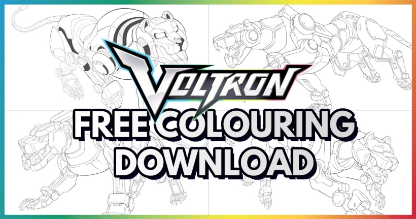 Voltron Free Colouring Downloads
