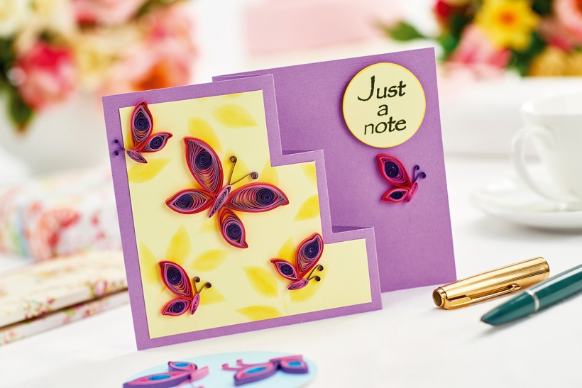 Quill a fabulous butterfly card