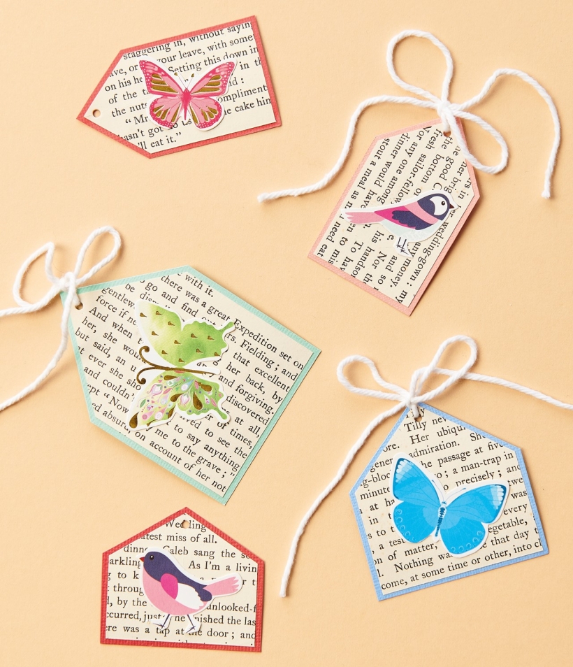 Book Page Gift Tags