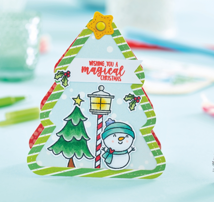 Shaped Christmas Tree Card