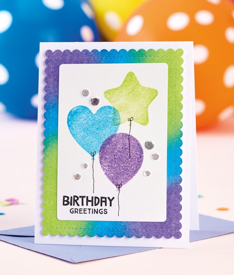 DIY Stamped Birthday Card