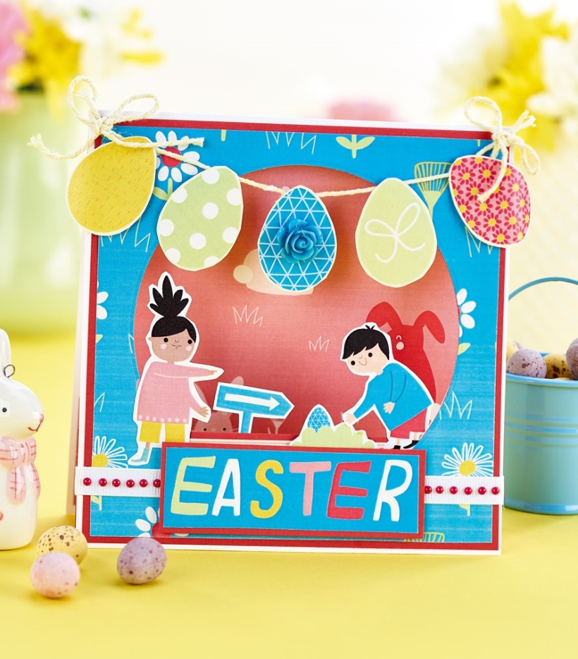 Easter Egg Hunt Shadow Card