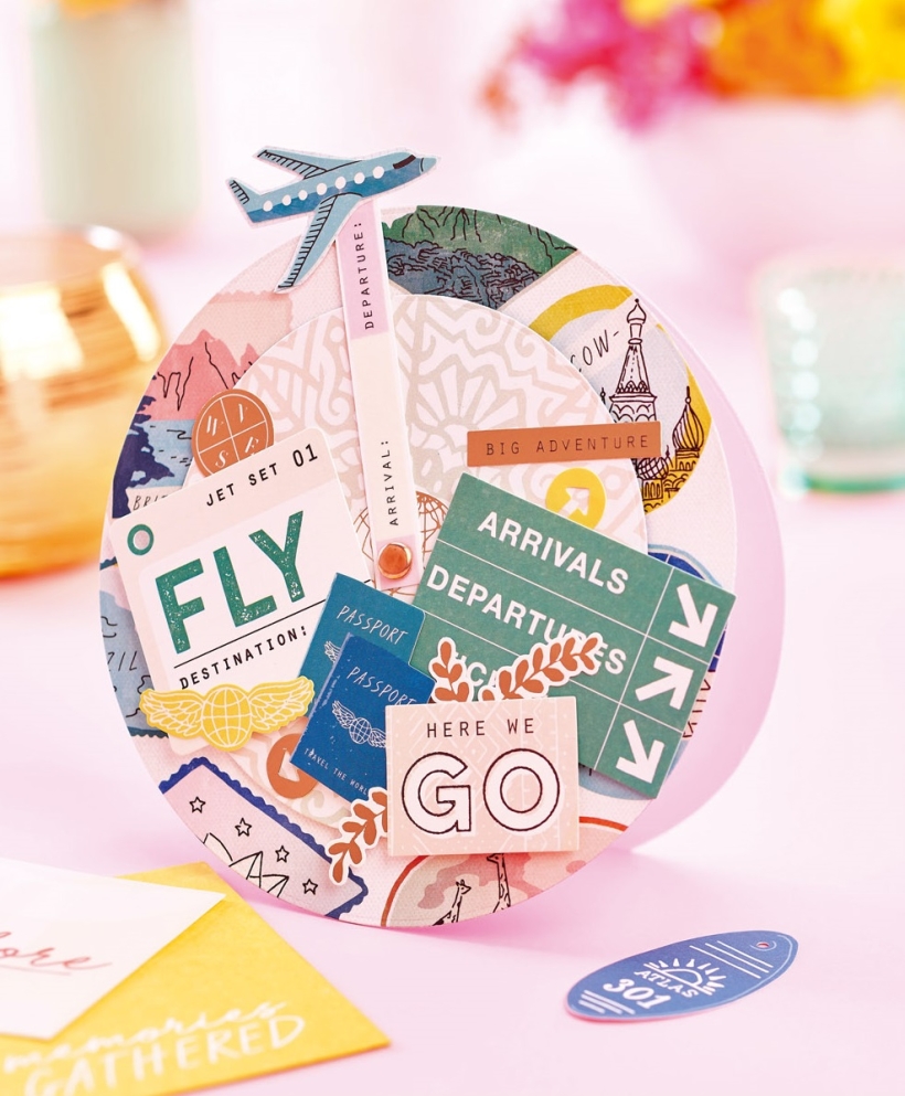 Moving Plane Kinetic Card