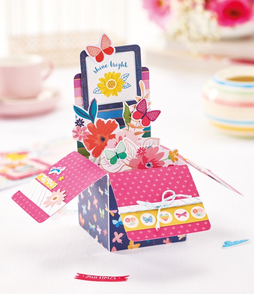 Floral Exploding Box Card