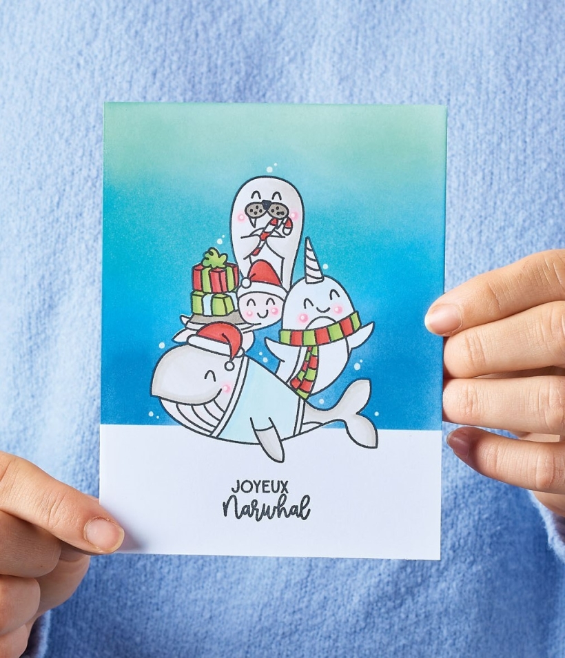 Stamp Masking Christmas Cards