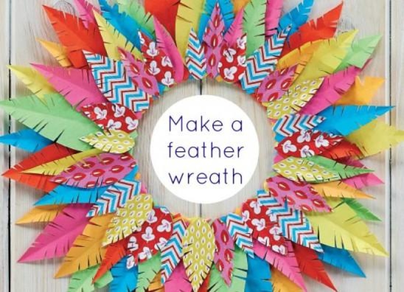 Make A Feather Wreath This Autumn