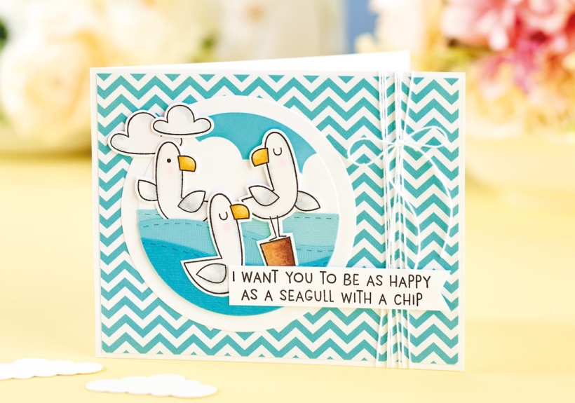 Die-Cut Seagull Card
