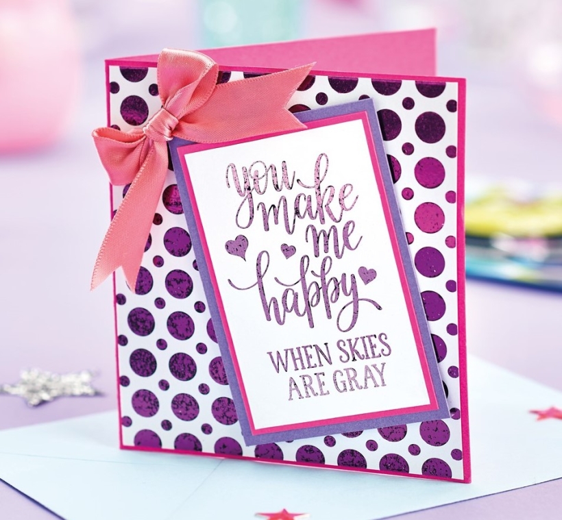 Hot Foiling Valentine’s Day Card