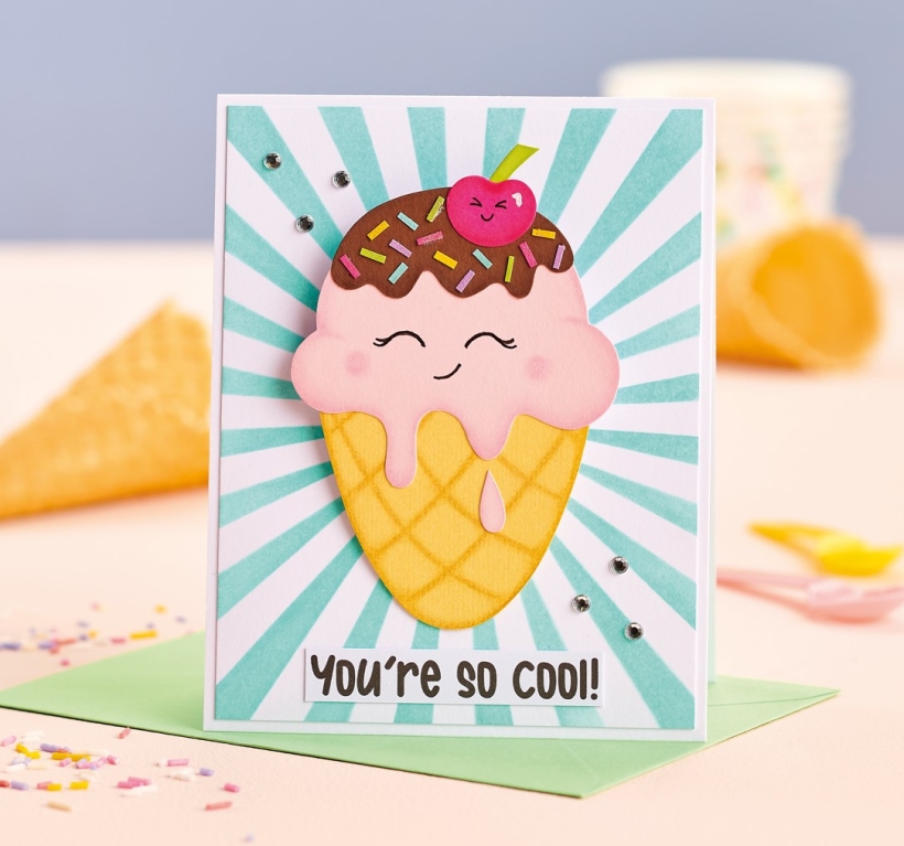 Ice Cream Wobbler Card