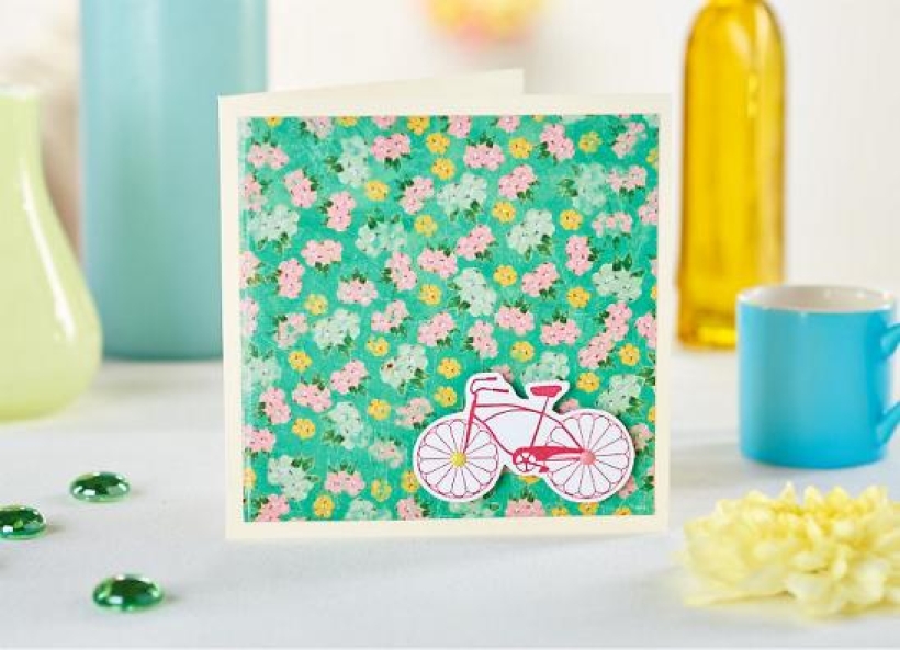 Make an easy bicycle card
