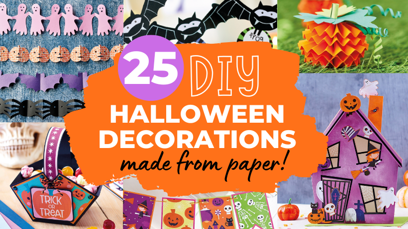 How To Make DIY Halloween Decorations Out Of Paper | PaperCrafter Blog