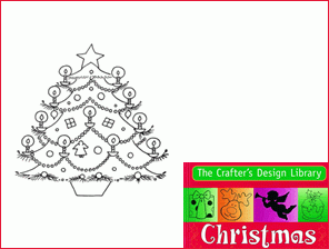 Christmas tree digi stamp