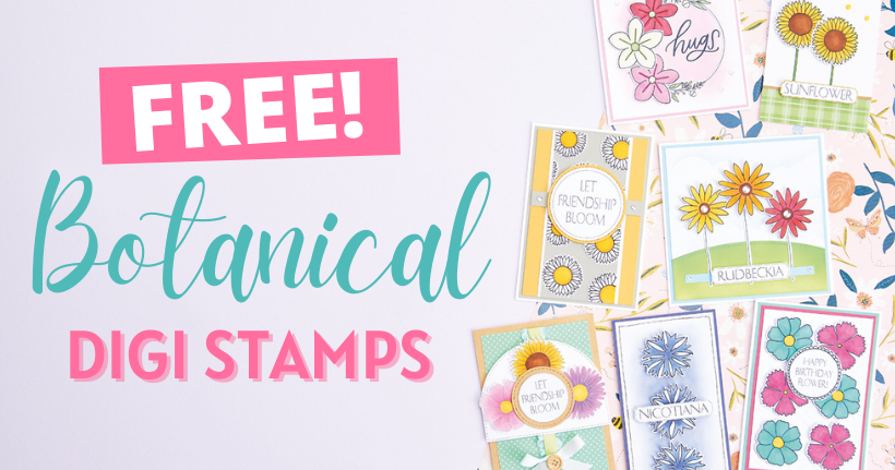 FREE Botanical Digi Stamps