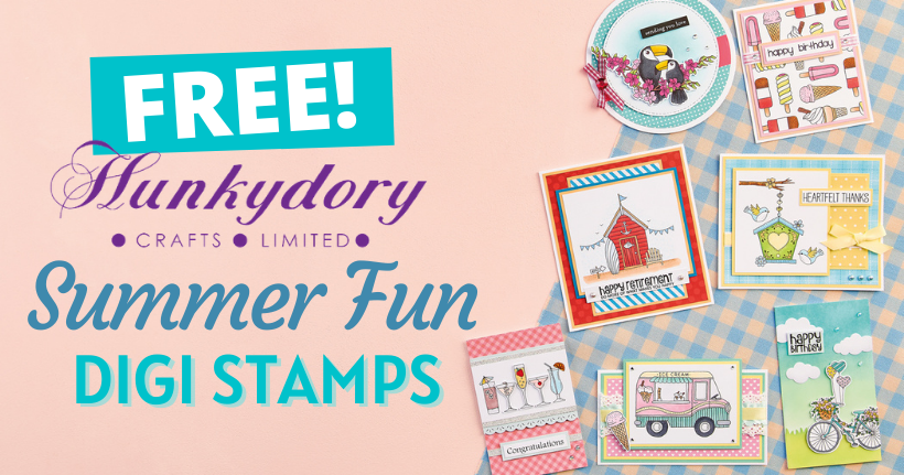FREE Hunkdory Summer Fun Digi Stamps