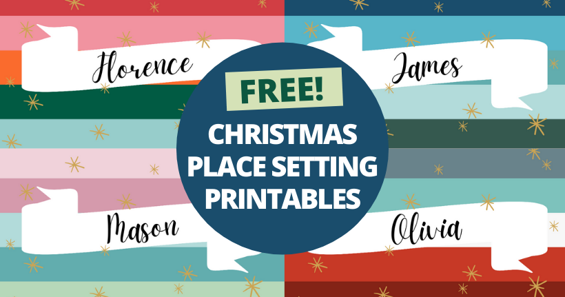 FREE Christmas Place Setting Printables