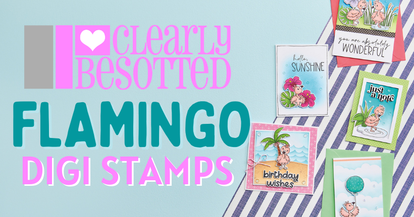 Flamingo Digi Stamps