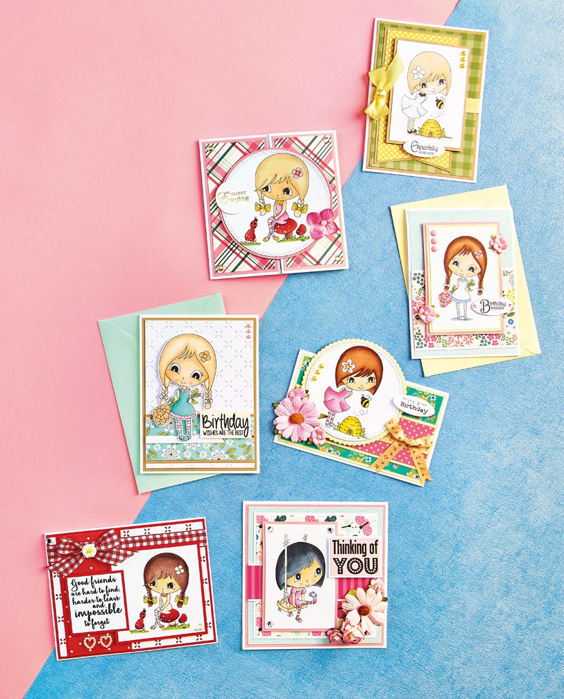 Free Little Pippa Digi Stamps Cards
