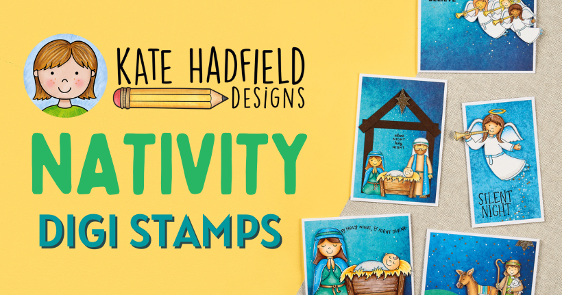Kate Hadfield Nativity Digi Stamps